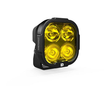 DENALI DL-4 Driving Light w/ DataDim Technology, 4-LED, Elliptical Hybrid Beam - 0