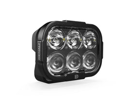 DENALI DL-6 Driving Light w/ DataDim Technology, 6-LED, Elliptical Hybrid Beam
