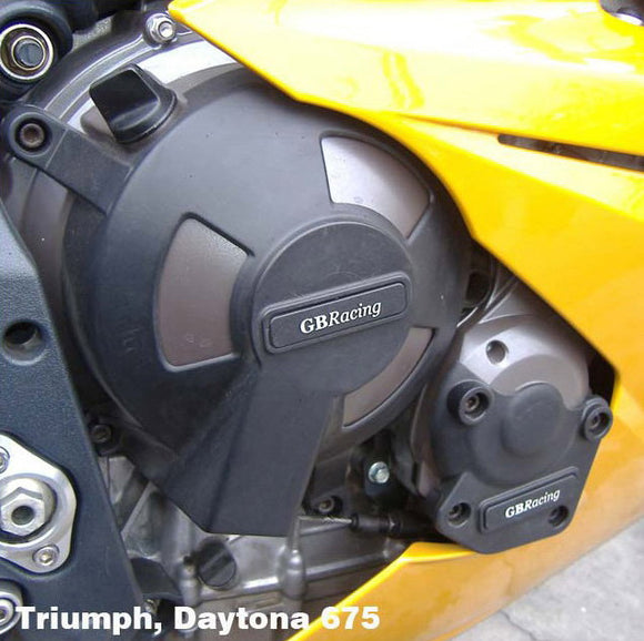 GB Racing Triumph Daytona 675 2006-2010; Street Triple (R) 2007-2010 Stock Secondary Engine Cover - Clutch/Gearbox