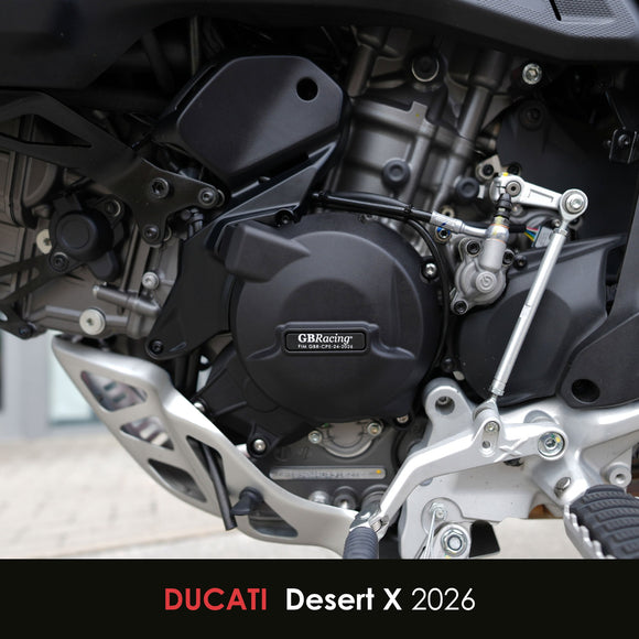 GB Racing Ducati Panigale V2 & V2 S 2025-2026; Streetfighter V2 & V2 S 2025-2026; Multistrada V2 & V2 S 2025-2026; Monster & Monster + 2026; Desert X 2026; Hypermotard V2 V2 SP 2026 Stock Secondary Engine Cover Set