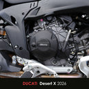 GB Racing Ducati Panigale V2 & V2 S 2025-2026; Streetfighter V2 & V2 S 2025-2026; Multistrada V2 & V2 S 2025-2026; Monster & Monster + 2026; Desert X 2026; Hypermotard V2 V2 SP 2026 Stock Secondary Engine Cover - Clutch/Gearbox