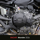 GB Racing Ducati Panigale V2 & V2 S 2025-2026; Streetfighter V2 & V2 S 2025-2026; Multistrada V2 & V2 S 2025-2026; Monster & Monster + 2026; Desert X 2026; Hypermotard V2 V2 SP 2026 Stock Secondary Engine Cover - Clutch/Gearbox