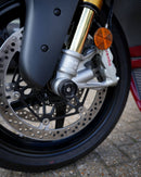 GB Racing Ducati Panigale V4 & V4 S 2025-2026; Streetfighter V4 & V4 S 2025-2026; Monster + & Monster SP 2021-2025; Hypermotard 698 Mono 2024-2026; Panigale V4 R 2026 Spindle Protector - Front LHS
