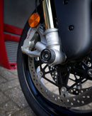 GB Racing Ducati Panigale V4 & V4 S 2025-2026; Streetfighter V4 & V4 S 2025-2026; Monster + & Monster SP 2021-2025; Hypermotard 698 Mono 2024-2026; Panigale V4 R 2026 Spindle Protector - Front RHS