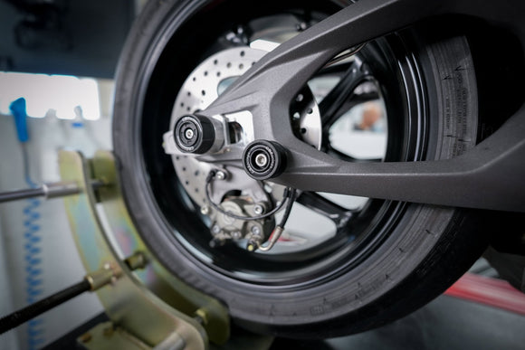 GB Racing Yamaha / Ducati YZF-R1 & R1M 2015-2026; Streetfighter V4 & V4 S 2025-2026; Panigale V4 & V4 S 2025-2026; YZF-R9 2025-2026; Panigale V4 R 2026; MT-10 2015-2026 Spindle Protector - Front LHS / Rear RHS