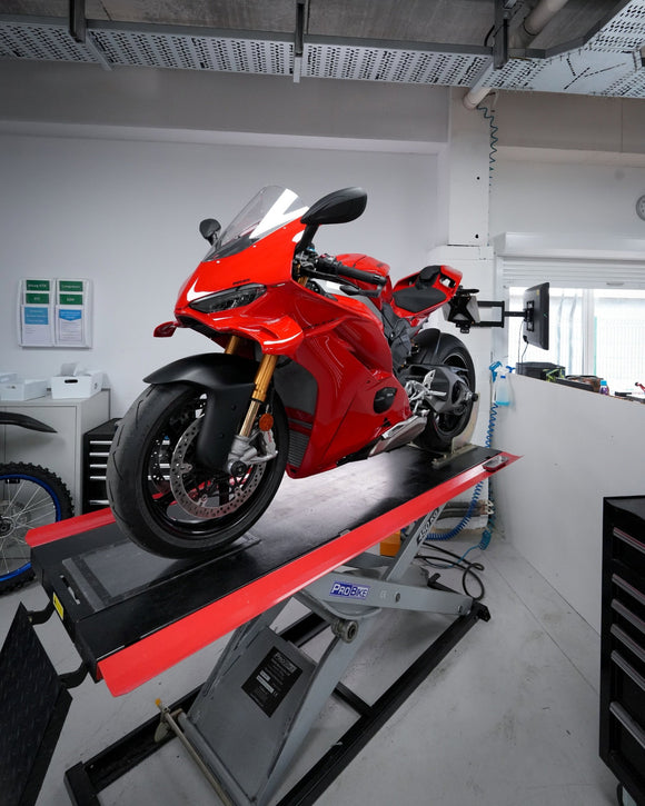 GB Racing Ducati Panigale V4 & V4 S 2025-2026; Streetfighter V4 & V4 S 2025-2026; Monster + & Monster SP 2021-2025; Hypermotard 698 Mono 2024-2026; Panigale V4 R 2026 Spindle Protector - Front RHS