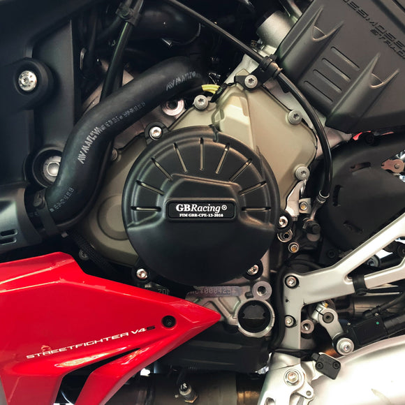 GB Racing Ducati Streetfighter V4 & V4 S 2020-2022; Streetfighter V4 & V4 S 2023-2024; Streetfighter V4 SP2 2023 Stock Secondary Engine Cover - Alternator/Generator