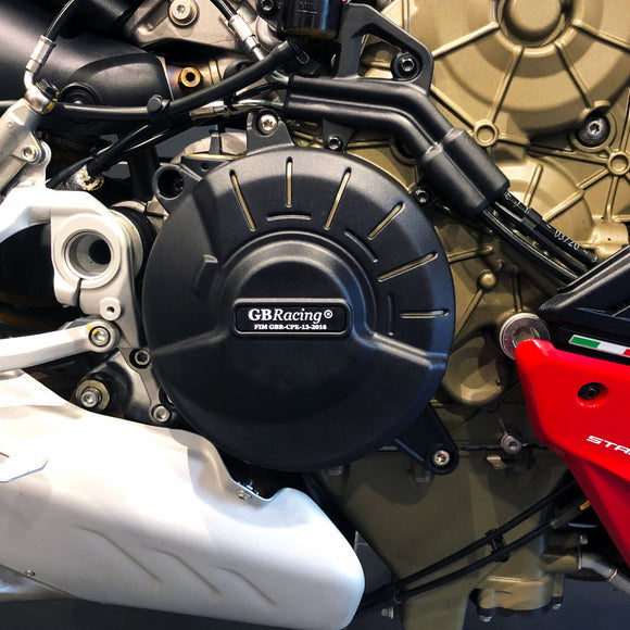 GB Racing Ducati Streetfighter V4 & V4 S 2020-2022 Stock Secondary Engine Cover - Clutch/Gearbox