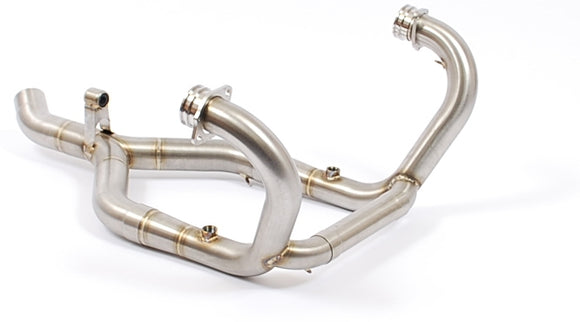 BMW R1200GS - (2008-2009) Akrapovic Complete Stainless Header Set Eliminates Cat Conv. (Can Also Be Used With OE Silencer)