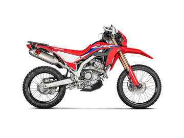 HONDA CRF300 Rally - (2021-2024) Akrapovic Full System Titanium Silencer & Stainless Header - RACE (Removable Baffle)