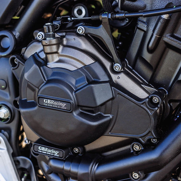 GB Racing Yamaha Ténéré 700 Rally Explore Extreme 2019-2024; MT-07 Tracer 2014-2024; MT-07 FZ-07 2014-2024; YZF-R7 2022-2025; Ténéré 700 World Raid & World Rally 2022-2025; XSR700 2014-2025 Stock Secondary Engine Cover Set
