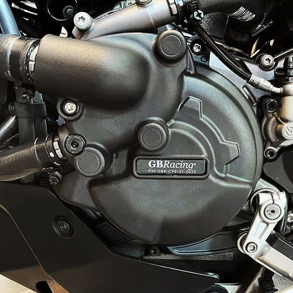 GB Racing Ducati Multistrada V2 2021-2024; DesertX 2021-2025; Monster + & Monster SP 2021-2025; Hypermotard 950 950 SP 950 RVE 2019-2025 Stock Secondary Engine Cover - Alternator/Generator