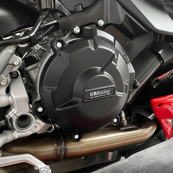 GB Racing Ducati Streetfighter V2 2022-2024 Stock Secondary Engine Cover - Clutch/Gearbox