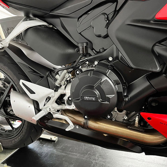 GB Racing Ducati Streetfighter V2 2022-2024 Stock Secondary Engine Cover - Clutch/Gearbox