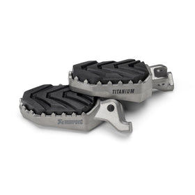 TRIUMPH Tiger 1200 X / Explorer All Models - (2016-2026) Akrapovic Titanium Adventure Footpeg Set