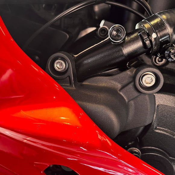 GB Racing Ducati SuperSport 937 2016-2020; SuperSport 950 2021-2024; Hypermotard 939 & 939 SP 2016-2018; Multistrada 1200 & 1260 Enduro 2018-2020 Stock Secondary Engine Cover - Water Pump