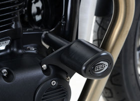 Crash Protectors - Aero Style for Triumph Street Twin, Triumph Thruxton 1200/R '16-'18, Bonneville T100 '17-, Speed Twin '21- & Speed Twin 900 '22- '24 models