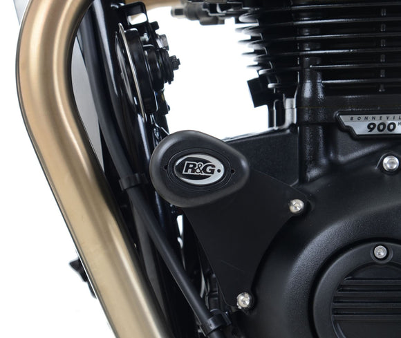 Crash Protectors - Aero Style for Triumph Street Twin, Triumph Thruxton 1200/R '16-'18, Bonneville T100 '17-, Speed Twin '21- & Speed Twin 900 '22- '24 models