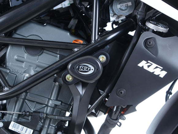 Crash Protectors - Aero Style  for KTM 125 Duke ('11-'23), 200 Duke ('12-), 250 Duke ('17-) and 390 Duke ('13-'23)
