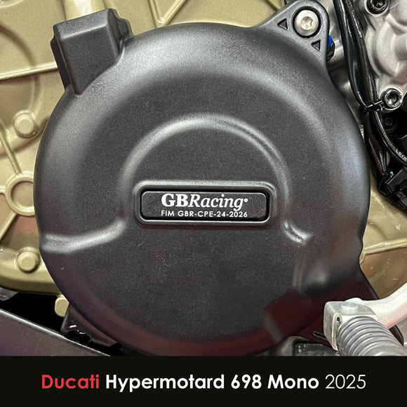 GB Racing Ducati Hypermotard 698 Mono 2024-2026 Stock Secondary Engine Cover Set