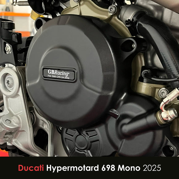 GB Racing Ducati Hypermotard 698 Mono 2024-2026 Stock Secondary Engine Cover - Clutch/Gearbox
