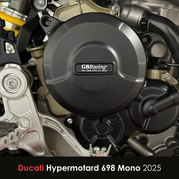 GB Racing Ducati Hypermotard 698 Mono 2024-2026 Stock Secondary Engine Cover Set
