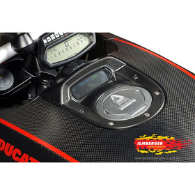 DUCATI Diavel 1200 (2011-2019) Ilmberger Carbon Instrument Cover at the tank - (Matt Finish)