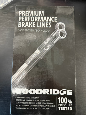 CLEARANCE - Goodridge 06-08 Honda CBR1000RR Race Black Lines w/Black Fittings - HN1005-2FCBK