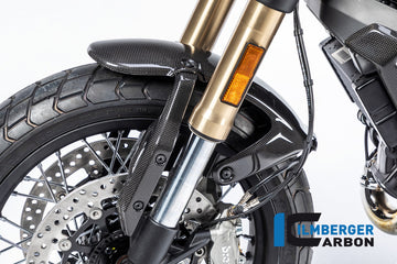 DUCATI Scrambler 1100 / Pro / Sport / Dark (2018-2026) Ilmberger Carbon Front Mudguard Holder Left - Gloss