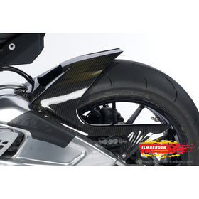 BMW S1000RR HP-4 (2013-2014) Ilmberger Carbon Rear Hugger incl. Upper Chainguard with ABS