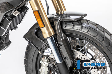 DUCATI Scrambler 1100 Tribute Pro (2022-2024) Ilmberger Carbon Front Mudguard Holder Right - Gloss