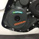 GB Racing KTM / Husqvarna RC 390 2017-2021 ; SVARTPILEN 401 & VITPILEN 401 2018-2019; SVARTPILEN 401 & VITPILEN 401 2020-2021; 390 Duke 2022-2023; RC 390 2022-2024; 390 DUKE 2016-2021 Stock Secondary Engine Cover - Alternator/Generator