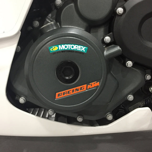 GB Racing KTM / Husqvarna RC 390 2017-2021 ; SVARTPILEN 401 & VITPILEN 401 2018-2019; SVARTPILEN 401 & VITPILEN 401 2020-2021; 390 Duke 2022-2023; RC 390 2022-2024; 390 DUKE 2016-2021 Stock Secondary Engine Cover - Alternator/Generator