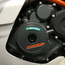 GB Racing KTM / Husqvarna RC 390 2017-2021 ; SVARTPILEN 401 & VITPILEN 401 2018-2019; SVARTPILEN 401 & VITPILEN 401 2020-2021; 390 Duke 2022-2023; RC 390 2022-2024; 390 DUKE 2016-2021 Stock Secondary Engine Cover - Alternator/Generator