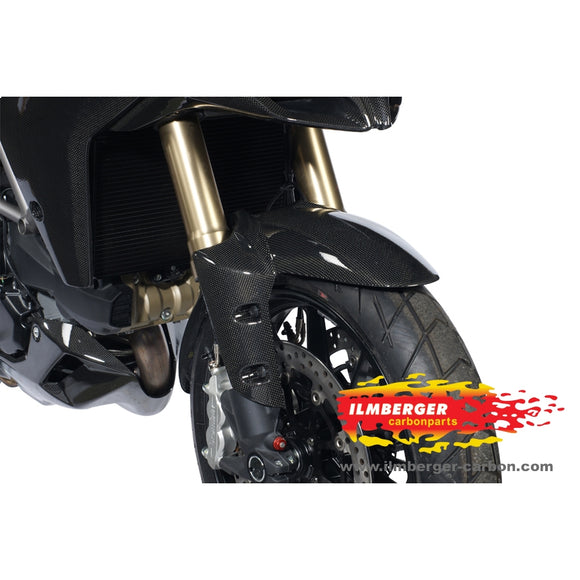 DUCATI Multistrada 1200 / S (2010-2012) Ilmberger Carbon Front Mudguard (Gloss Finish)