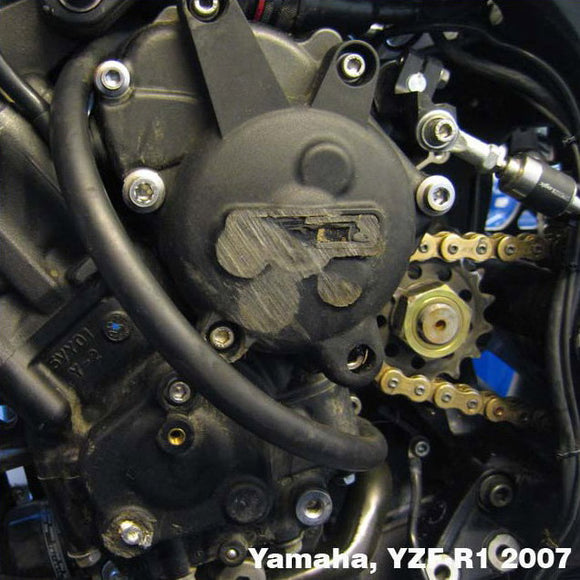 GB Racing Yamaha Fazer 1000 2006-2015; Fazer 800 2010-2015; YZF-R1 2007-2008 Stock Secondary Engine Cover - Alternator/Generator