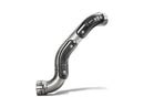 BMW RNineT Pure (1200cc) - (2021-2023) Akrapovic High Level Titanium Link Pipe - Includes Carbon Heat Shields