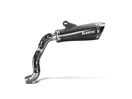 BMW RNineT Racer (1200cc) - (2021-2019) Akrapovic High Level Titanium Link Pipe - Includes Carbon Heat Shields