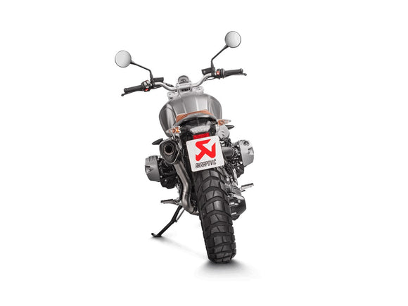 BMW RNineT Racer (1200cc) - (2021-2019) Akrapovic High Level Titanium Link Pipe - Includes Carbon Heat Shields