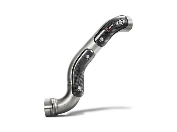 BMW RNineT Urban GS (1200cc) - (2021-2023) Akrapovic High Level Titanium Link Pipe - Includes Carbon Heat Shields