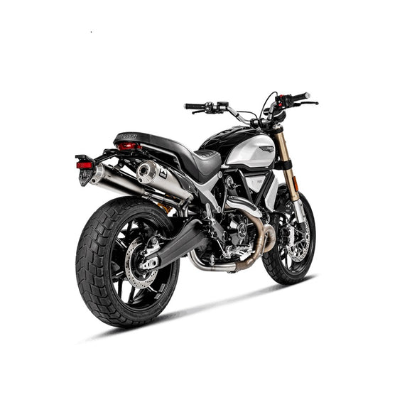 DUCATI Scrambler 1100 / Pro / Sport / Dark - (2018-2020) Akrapovic Optional Stainless De-Cat Link Pipe