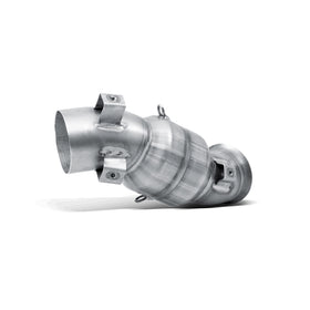 DUCATI Hyperstrada 821 - (2013-2015) Akrapovic Stainless Link Pipe With Cat Conv. And Carbon Heat Shield (To Be Fitted with S-D8SO1 Slip-On Kit)