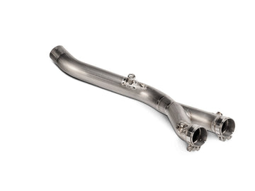 YAMAHA MT-10 (1000cc) - (2022-2024) Akrapovic Titanium De-Cat Link Pipe - for use with Titanium Slip-on S-Y10SO20-HAPLT - (RE-FUELLING MAP REQUIRED)