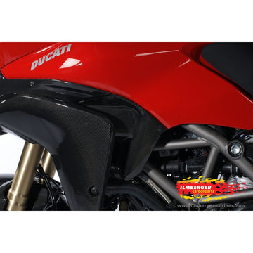 DUCATI Multistrada 1200 / S (2010-2012) Ilmberger Carbon Wind Flap on Tank sidecover Left (Gloss Finish)
