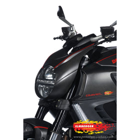 DUCATI Diavel 1200 (2011-2013) Ilmberger Carbon Headlight Cover - (Matt Finish)