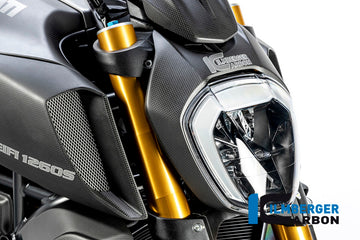 DUCATI Diavel 1260 (2019-2022) Ilmberger Carbon Headlight Cover - Matt Finish