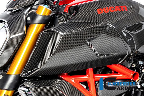 DUCATI Diavel 1260 (2019-2022) Ilmberger Carbon Airtube Cover Left Side - Gloss Finish
