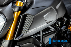 DUCATI Diavel 1260 (2019-2022) Ilmberger Carbon Airtube Cover Left Side - Matt Finish