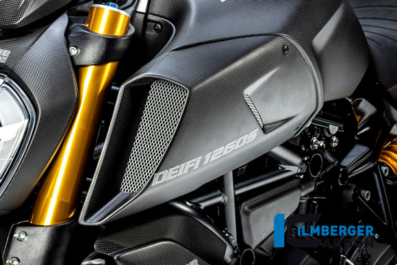 DUCATI Diavel 1260 (2019-2022) Ilmberger Carbon Airtube Cover Left Side - Matt Finish