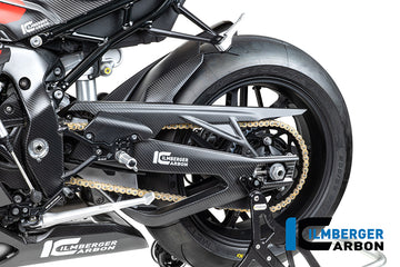 BMW M1000RR (2025-2026) Ilmberger Matt Carbon Rear Hugger With Upper Chainguard